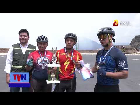 Marena realizan Maratón de Fuego con ciclistas en el Volcán Masaya