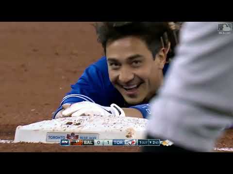 Baseball players being hilarious on the basepaths!