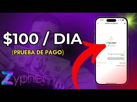 Ganar $100 Dòlares al dìa: NUEVO RETIRO Zypher (prueba de pago)