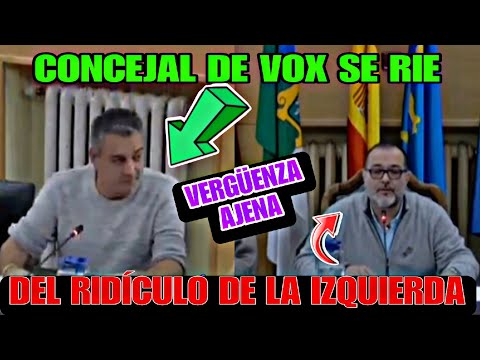 CONCEJAL DE VOX INTERVIENE MIENTRAS LA IZQUIERDA HACE EL RIDÍCULO EN EL PLENO