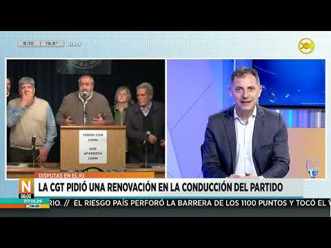 Disputas en el PJ: la CGT pidió una renovación en la conducción del partido ?N8:00? 16-10-24