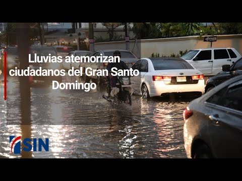Lluvias atemorizan ciudadanos del Gran Santo Domingo