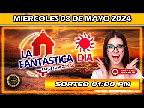 Resultado de LA FANTASTICA DIA del MIÉRCOLES 08 de Mayo 2024 #chance #fantástica_día