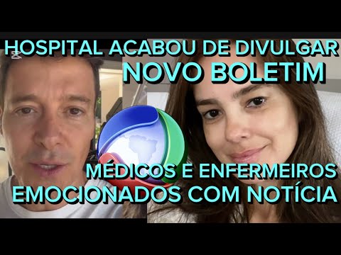 MÉDICOS REVELAM PARA O APRESENTADOR RODRIGO FARO QUE SUA ESPOSA VERA VIEL FELIZMENTE SE RECUPERA