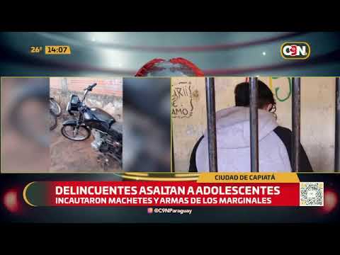 Delincuentes asaltan a adolescentes en Capiatá