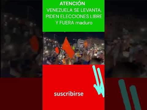 #VENEZUELA SE LEVANTA Y SALEN A PROTESTAS POR ELECCIONES LIBRE Y FUERA #maduro