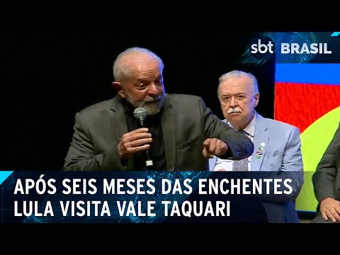 Lula visita Vale Taquari seis meses após tragédia | SBT Brasil (15/03/24)