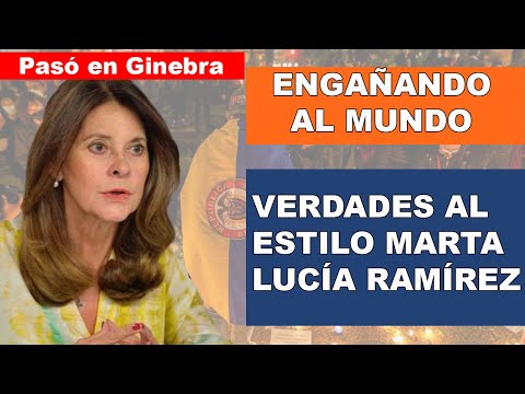 Marta Lucía Ramírez le mintió a Bachelet