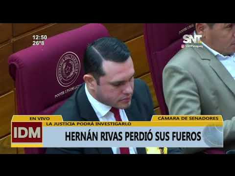 Senado: Hernán Rivas perdió sus fueros