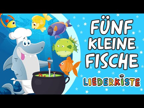 Fünf kleine Fische - Kinderlieder zum Mitsingen | Liederkiste