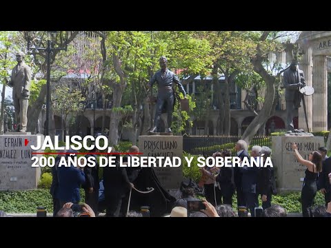 Con escultura de Prisciliano Sánchez, celebran en 200 años de la fundación de Jalisco