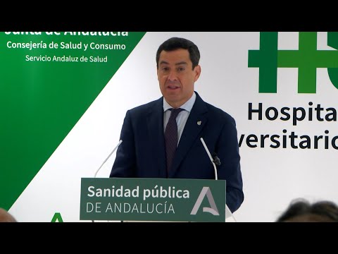 Moreno subraya los casi 680 millones de euros destinados a tecnología sanitaria en Andalucía