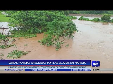 Varias familias afectadas por las lluvias en Mariato, Veraguas