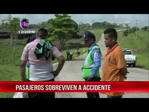 Dos pasajeros resultaron lesionados tras percance vial en Bluefields - Nicaragua
