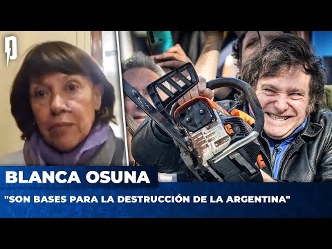 Blanca Osuna: Son Bases para la destrucción de la Argentina