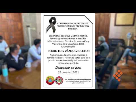 Muere director de Inspección y Vigilancia de Morelia por Covid 19