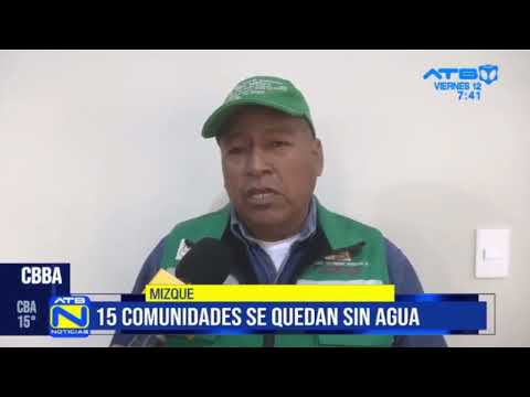 En la comunidad de Mizque no existe agua para el consumo