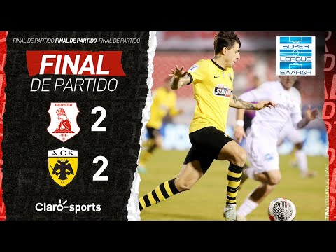 AEK Atenas (2-2) Panserraikos | Resumen Final | Super Liga Griega | Jornada 15