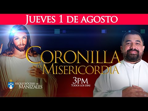 Coronilla de la Divina Misericordia de hoy jueves 1 de agosto y Hora Santa. P. Hugo Armando Gálvez.