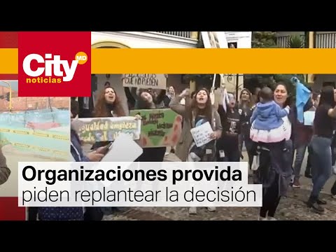Aborto legal: plantón provida en el Concejo de Bogotá | CityTv