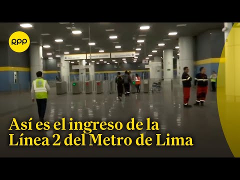 Se inaugura la marcha blanca de la Línea 2 del Metro de Lima