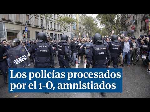Los 46 policías procesados por el 1-O en Barcelona, amnistiados