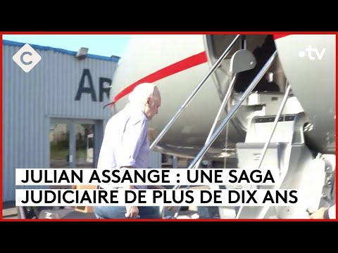 Julian Assange libre après un accord avec la justice américaine - La Story - C à Vous - 25/06/2024