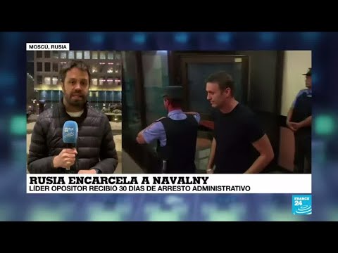 Informe desde Moscú: Alexéi Navalny estará detenido durante 30 días