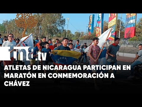 Realizan maratón deportivo en conmemoración al Comandante Hugo Chávez - Nicaragua