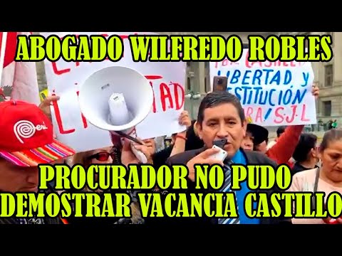 ABOGADO WILFREDO ROBLES AGRADECIO EL APOYO DEL PUEBLO PEDRO CASTILLO...