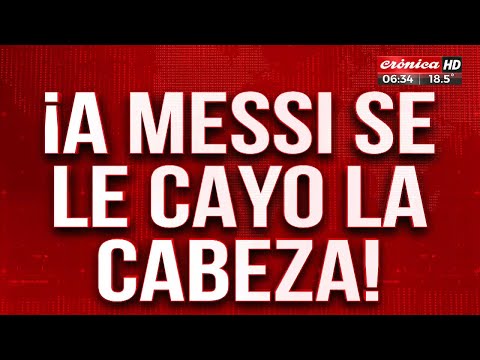 Alerta mundial: ¡a Messi se le cayó la cabeza!