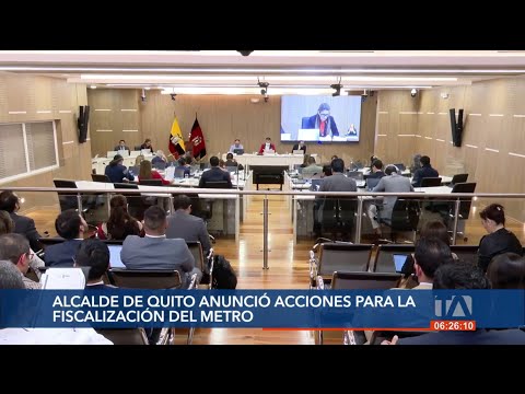 Alcalde Pabel Muñoz anunció acciones para fiscalizar al Metro de Quito