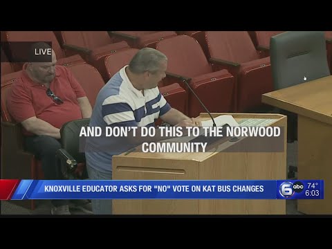 Knoxville Educator Asks for No Vote on Kat Bus Changes