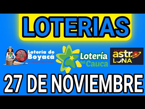 Resultado Loterías Sábado 27 de Noviembre de 2021