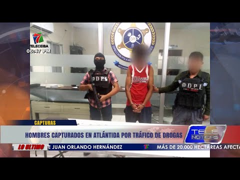 La Ceiba | Capturas por tráfico de drogas reporta la Policía Nacional en Atlántida.