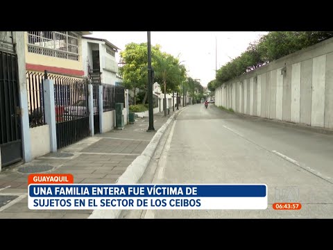 Una familia entera fue asaltada por hombres en un taxi en Los Ceibos, norte de Guayaquil