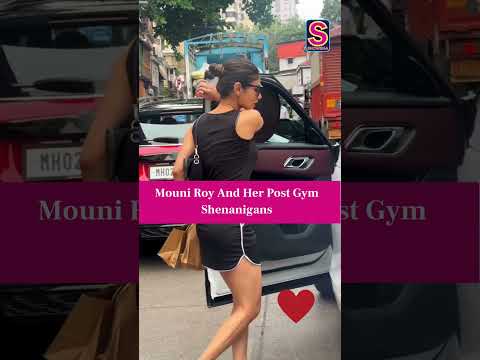 Mouni Roy And Her Post Gym Shenanigans: Slays In Her All Black Gym Fit | N18S #shorts #bollywood