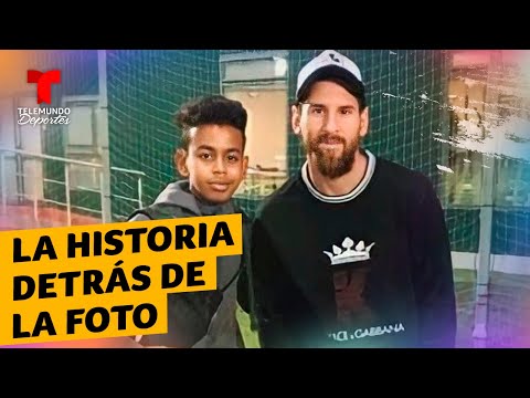 El viral momento en el que Lionel Messi conoció a Lamine Yamal | Telemundo Deportes