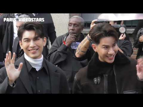 Mew Suppasit & Tul Pakorn arrival @ show Tod's Milano 20 september 2024 Milan Fashion Week