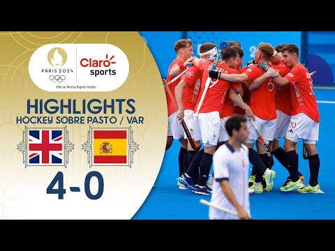 Gran Bretaña [4-0] España: Hockey sobre pasto | Ronda preliminar varonil #Paris2024 | Highlights