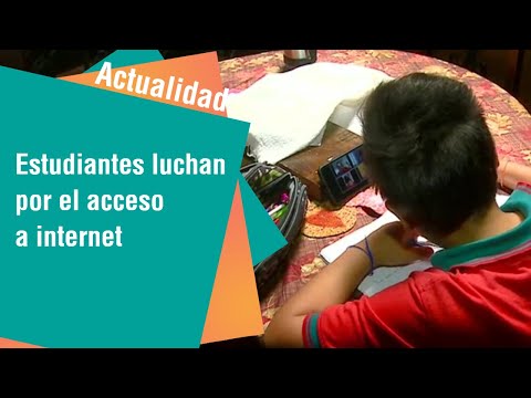 Estudiantes en zonas alejadas de la capital luchan por el acceso a internet | Actualidad