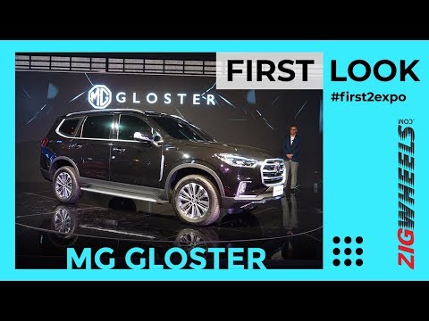 MG Gloster SUV India First Look Review Auto Expo 2020 | Fortuner And Endeavour Rival | ZigWheels.com