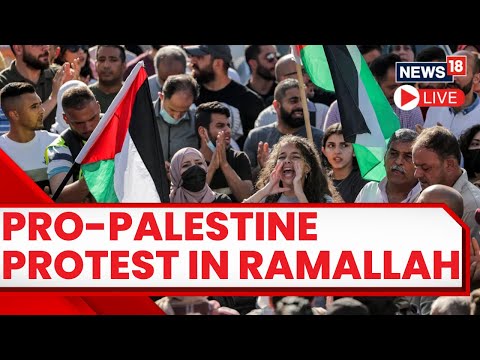 Israel Vs Hamas LIVE | Pro -Palestine Protest At Ramallah West Bank LIVE | Israel Palestine Conflict
