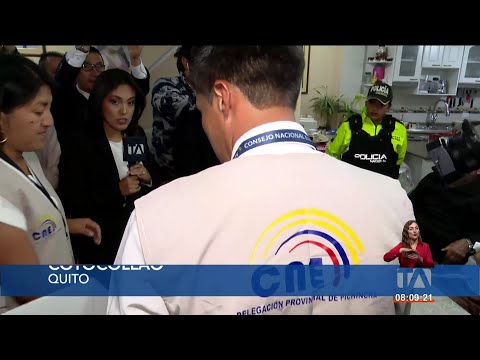 CNE inicia la jornada de voto en casa en Quito