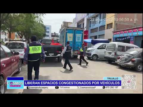 Trujillo: liberan espacios congestionados por vehículos