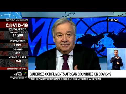 Guterres compliments African countries on COVID-19