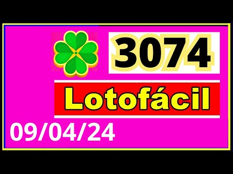LotoFacil 3074 - Resultado da Lotofacil Concurso 3074