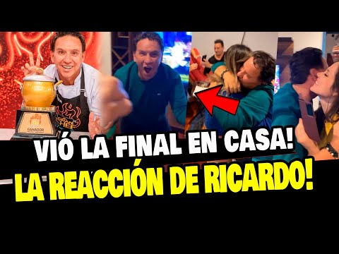 RICARDO RONDÓN VIÓ LA FINAL DEL GRAN CHEF EN SU CASA Y ASÍ REACCIONÓ