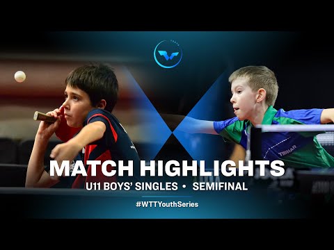 Table Tennis 🥍 Oriol Martinez vs Aleksandar Miscevic | WTT Youth Contender Otočec | U11 BS SF