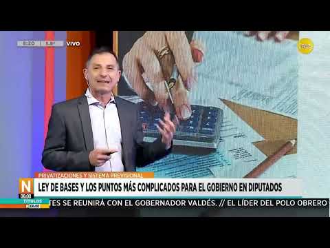 Privatizaciones y sistema previsional: los puntos más complicados de la ley bases ?N8:00? 25-06-24